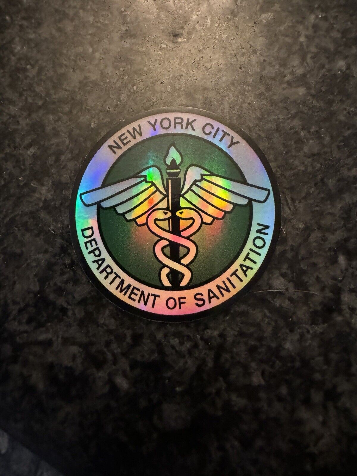 DSNY New York City Department of Sanitation Sticker Medium Holographic