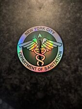DSNY New York City Department of Sanitation Sticker Medium Holographic picture