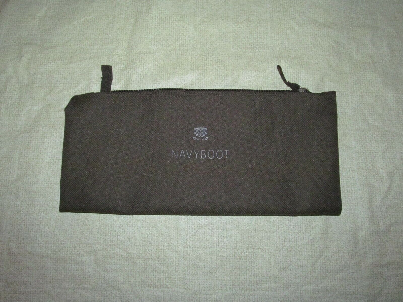 NAVY BOOT for SWISS airline amenity kit bag holder travel case cosmetic SWISSAIR