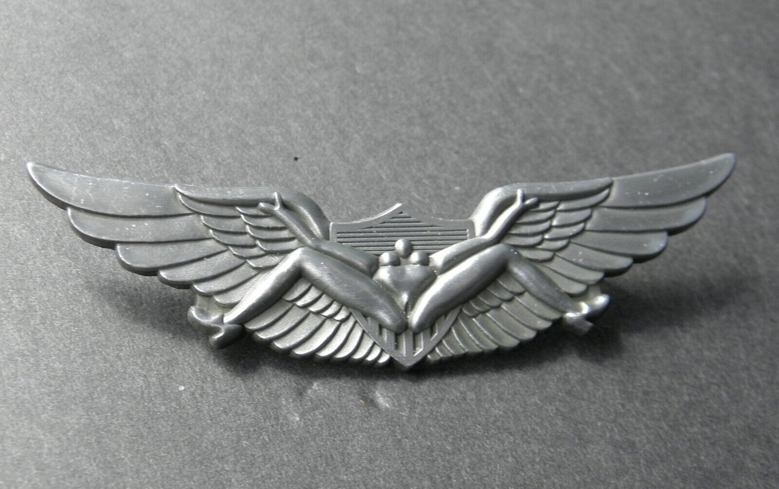 AIRBORNE ARMY AIR FORCE BUSH JUMP WINGS BADGE LAPEL PIN 2.75 INCHES