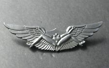 AIRBORNE ARMY AIR FORCE BUSH JUMP WINGS BADGE LAPEL PIN 2.75 INCHES picture