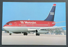 MetroJet Boeing 737-200 Aircraft Postcard - Airline Issued picture
