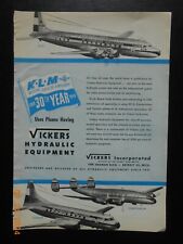 1949 30th KLM Airlines The Flying Dutchman AD DC-6 Constellation Convair Vickers picture