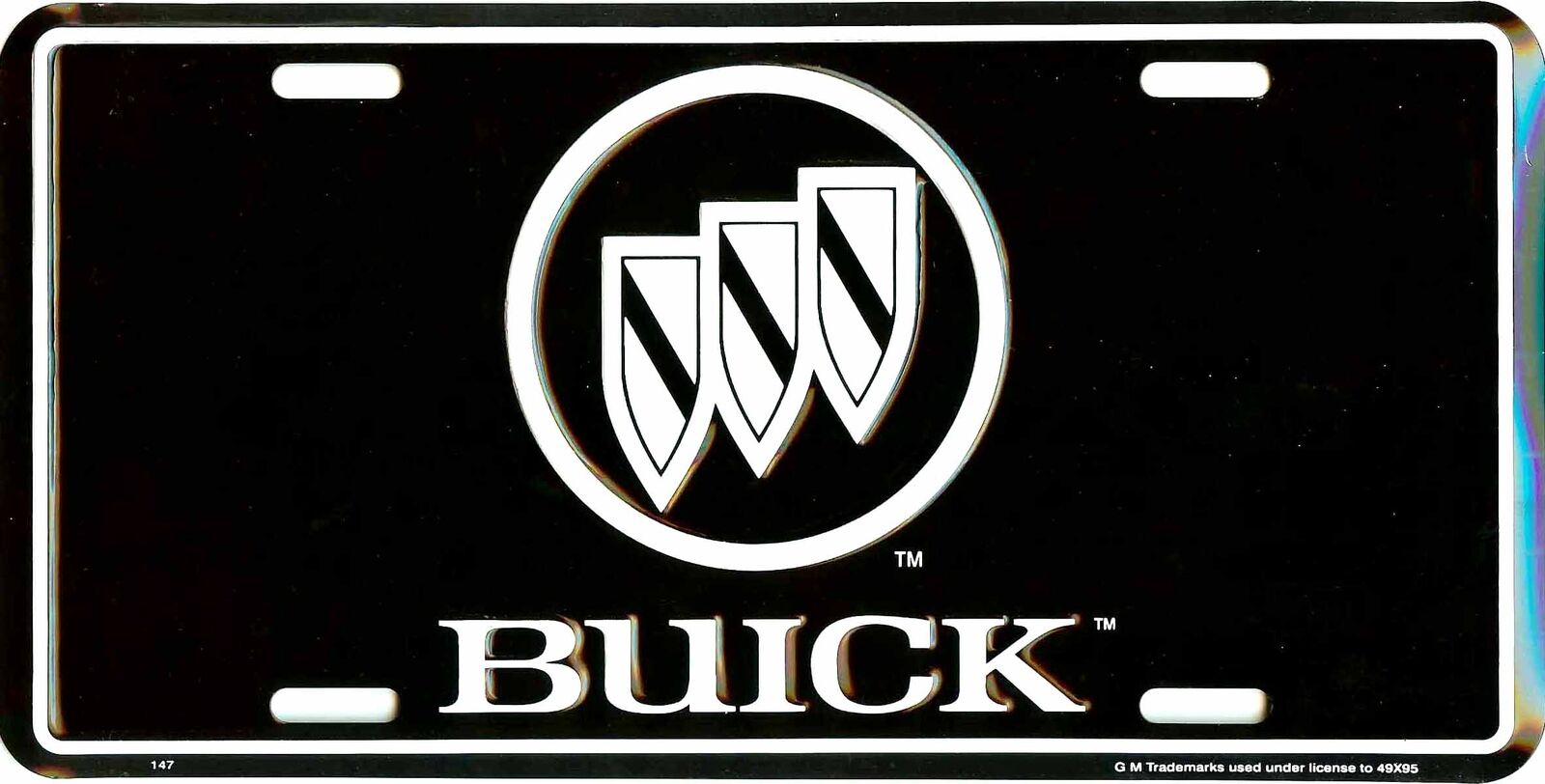 BUICK METAL LICENSE PLATE AUTO CAR TAG NUMBER #2000