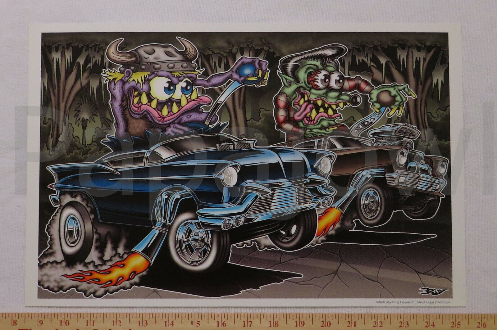 Rat Fink Style Art Just Another Swamp Night Drag Race 11\