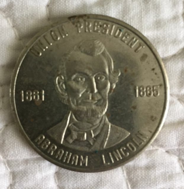 Abraham Lincoln Union President Coin / Token - 1861 - 1865