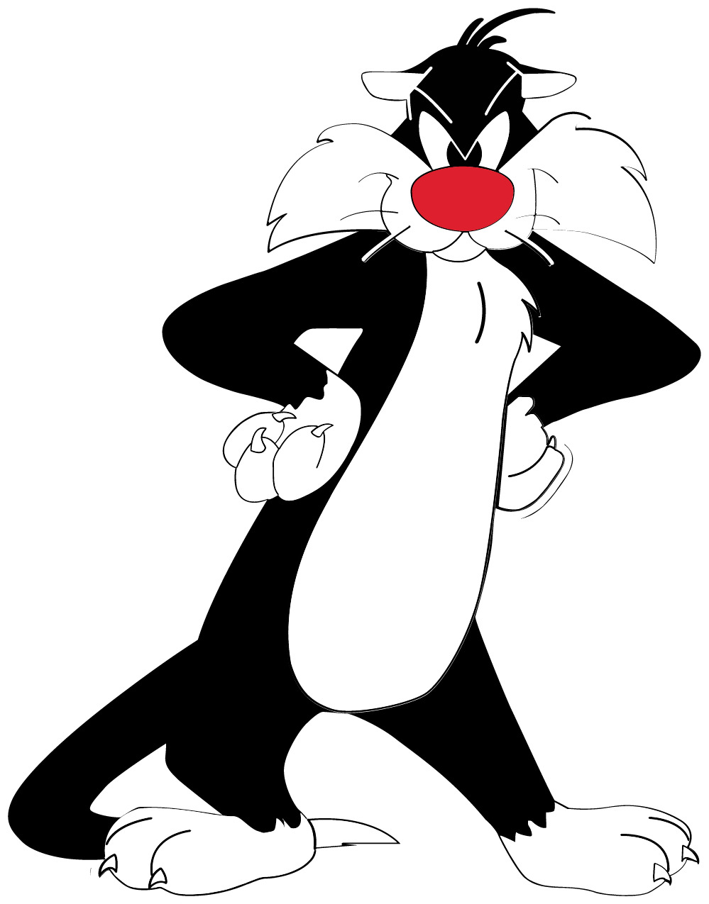 Sylvester the cat looney toons Sticker / Vinyl Decal  | 10 Sizes with TRACKING