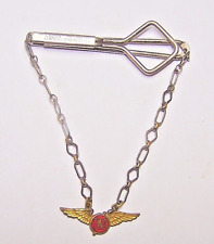 TWA Pilot Tie Bar Logo,( Gold Wings ) Metal Clasp (SWANK Pat. ) 1950s picture