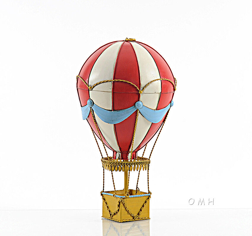 Red Hot Air Balloon 3d Toy Metal Model 14.5\