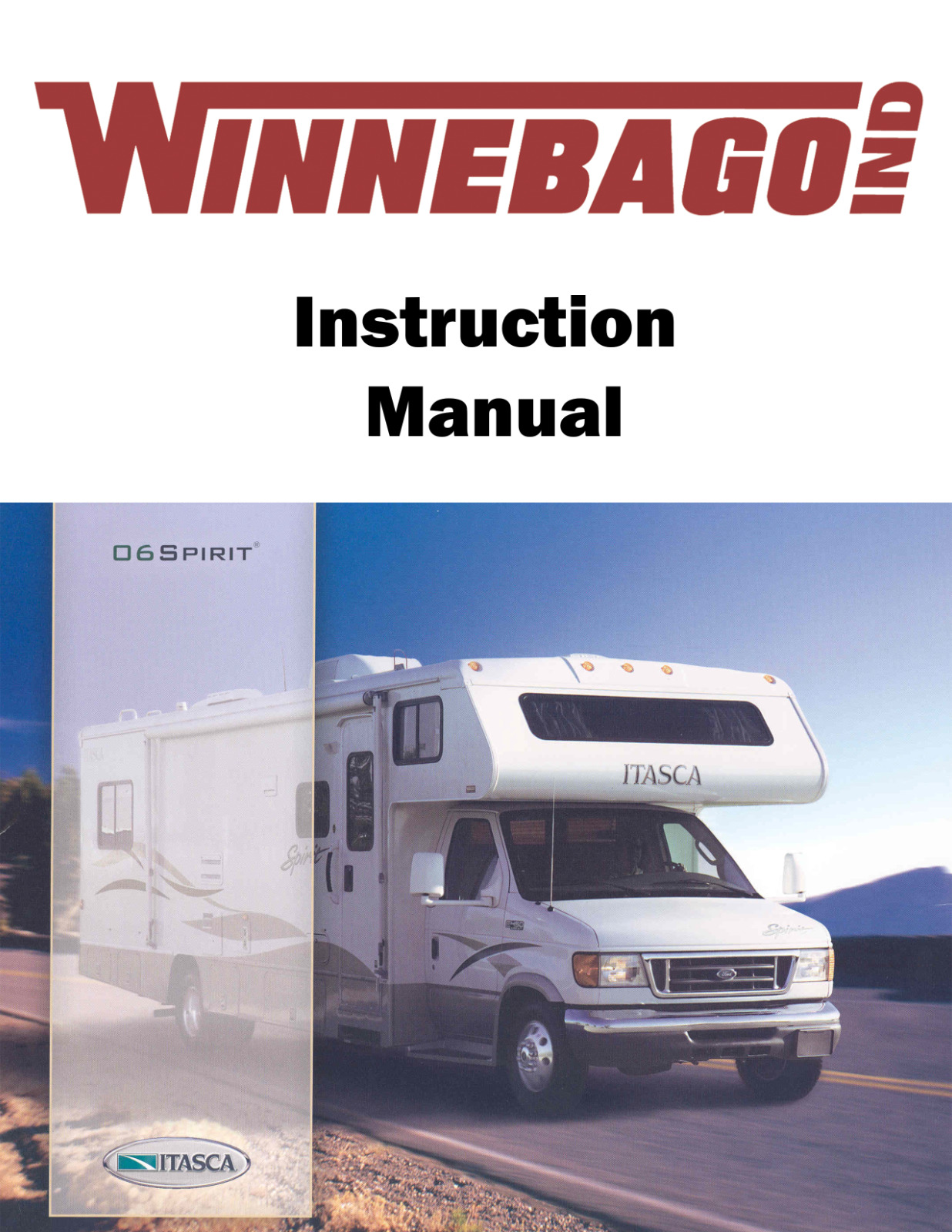 2006 Winnebago Spirit SE Home Owners Operation Manual User Guide Coil Bound