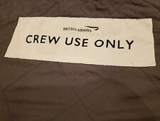 New British Airways Blanket Crew 1st Class Double Layer Sleeping Bag 6ft X 34in picture