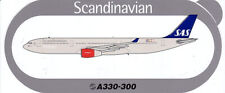 Official Airbus Industrie Scandinavian SAS A330-300 in Current Color Sticker picture