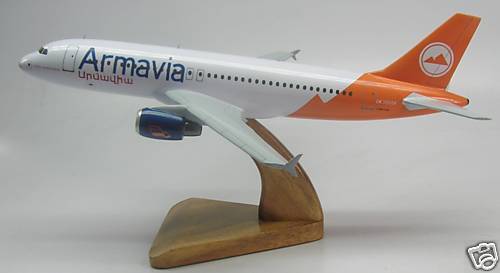 A-320 Airbus Armavia Air Airplane Handcrafted Wood Model Regular New