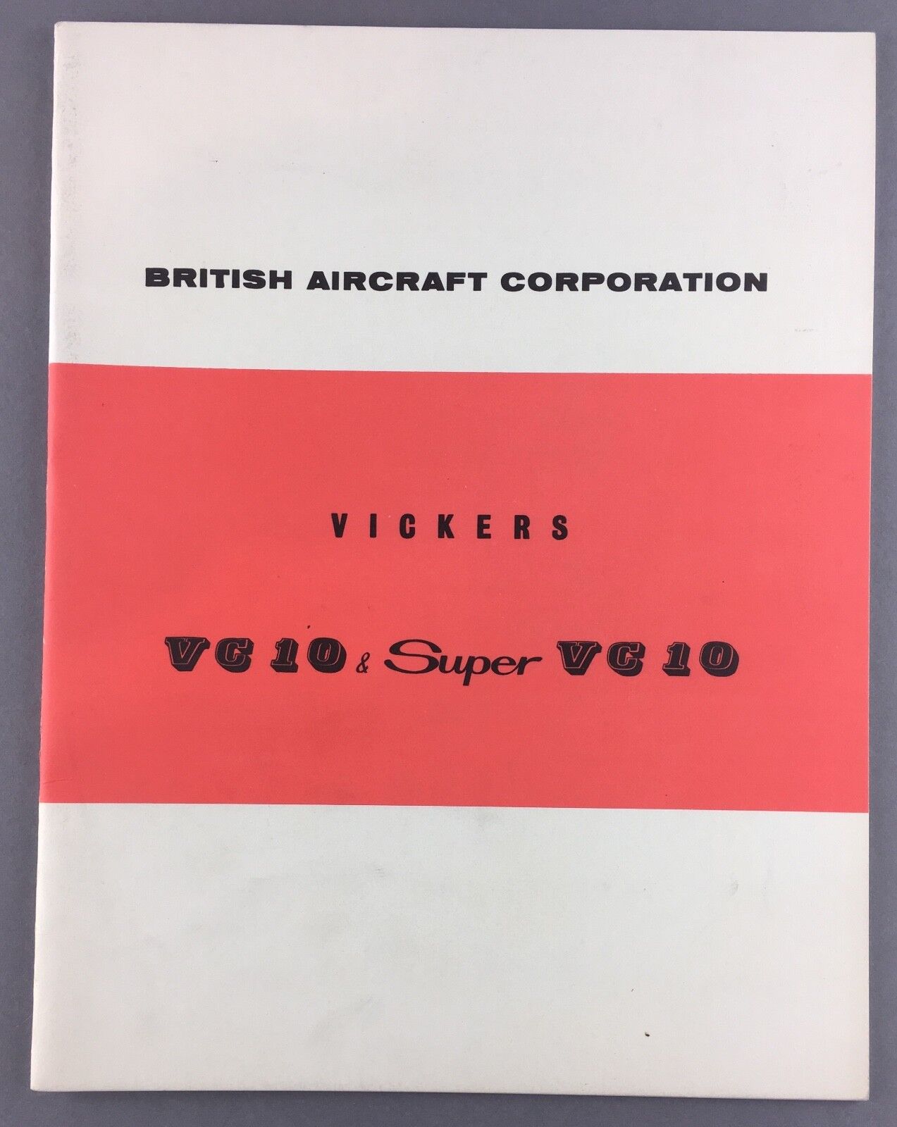 VICKERS VC10 & SUPER VC10 MANUFACTURERS SALES BROCHURE SEAT MAPS BOAC BAC 
