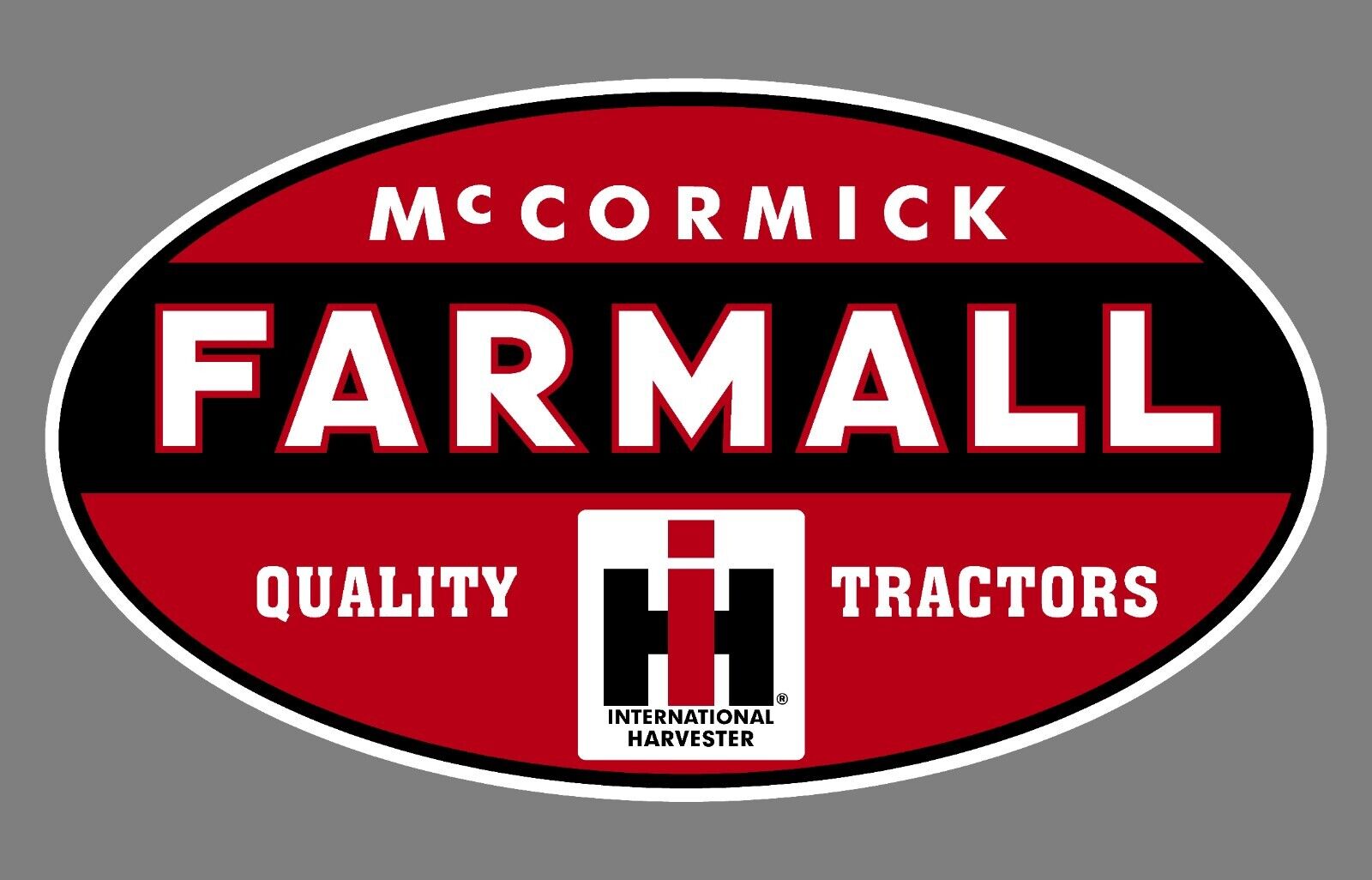 Farmall International Harvester Quality Tractor Vintage  Emblem Sticker Decal