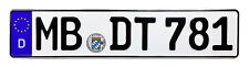 NEW European German License Plate #MB DT 781 for BMW VW Mercedes Porsche Audi  picture