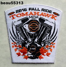 ⭐HARLEY DAVIDSON TOMAHAWK 2016 MDA HOG OPEN HOUSE EVENT  VEST 35 YEARS PATCH picture