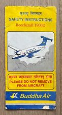 BUDDHA AIR BEECHCRAFT 1900D SAFETY CARD picture