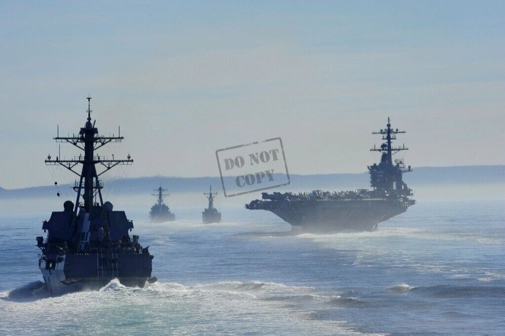 US NAVY USN aircraft carrier USS Carl Vinson (CVN 70) 12X18 AC2 PHOTOGRAPH