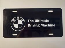 BMW The Ultimate Driving Machine Metal Plate novelty vanity logo black plate picture