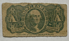 WASHINGTON RAILWAY & ELECTRIC COMPANY DISTRICT OF COLUMBIA ONE FARE BANK NOTE picture
