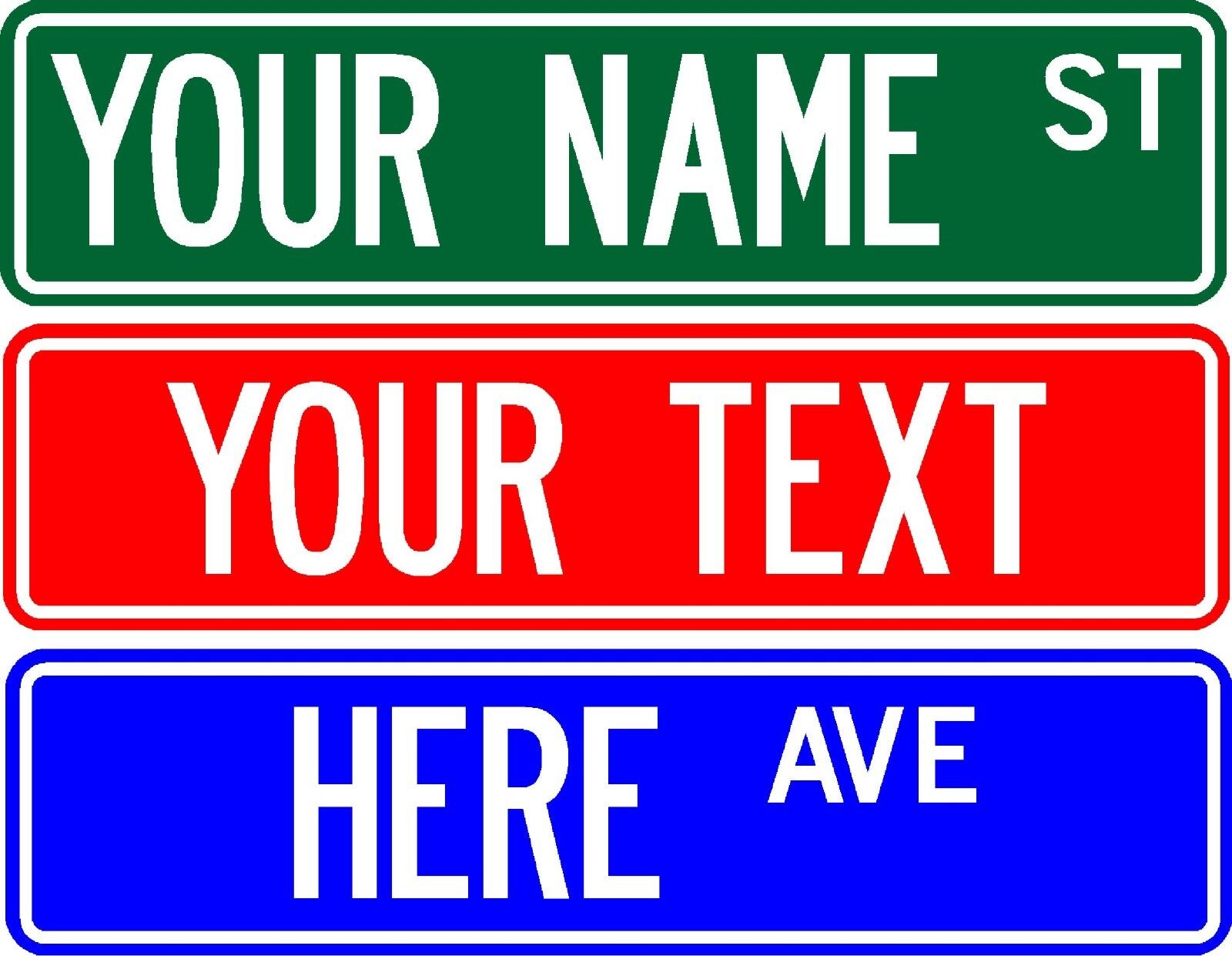 PERSONALIZED CUSTOM STREET SIGN, 6\