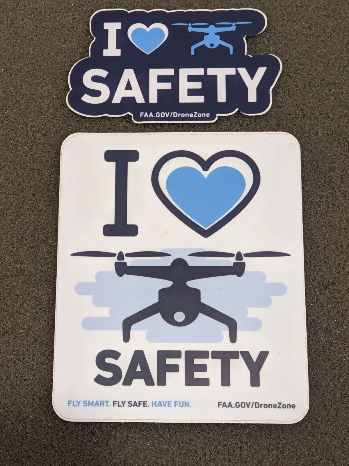 FAA I Love Safety Drone Sticker (Lot of 2) SHOT SHOW 2022