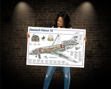 Dassault Falcon 7X Cutaway Poster 24