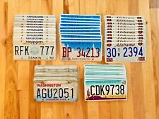 Bulk Lot of 50 License Plates - 10 of Each State/ 5 Different States picture