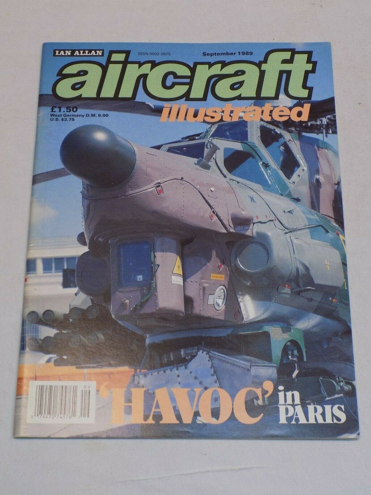 Ian Allan Aircraft Illustrated Magazine 9 1989 Mi-28 Havoc Rynair HMS Invincible