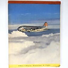 1942 Transcontinental Western Air Boeing 307 Stratoliner Advertising Notebook 3S picture