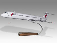 McDonnell Douglas MD-83 FlyNordic Solid Mahogany Wood Handcrafted Display Model picture