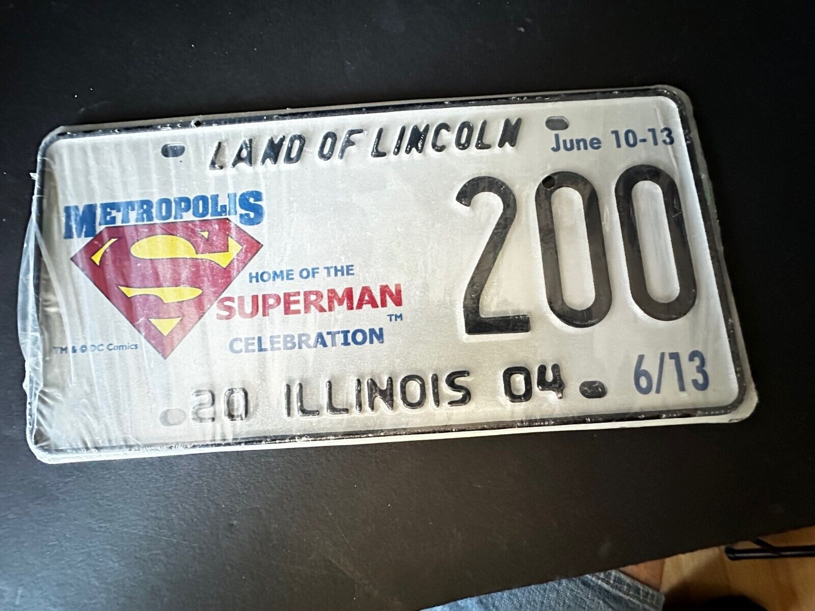 Illinois special event license plates Superman Celebration