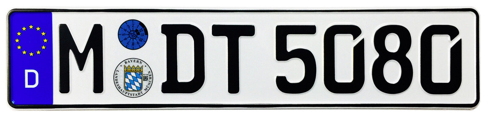 BMW Munich Rear German License Plate by Z Plates wtih Unique Number NEW