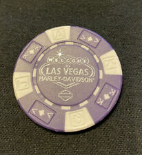 Las Vegas, Nevada Harley Davidson Poker Chip / Purple & White picture