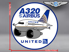 UNITED AIRLINES UAL PUDGY AIRBUS A320 A 320 DECAL / STICKER picture
