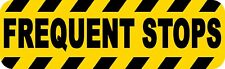 10in x 3in Caution Frequent Stops Magnet Car Truck Vehicle Magnetic Sign picture