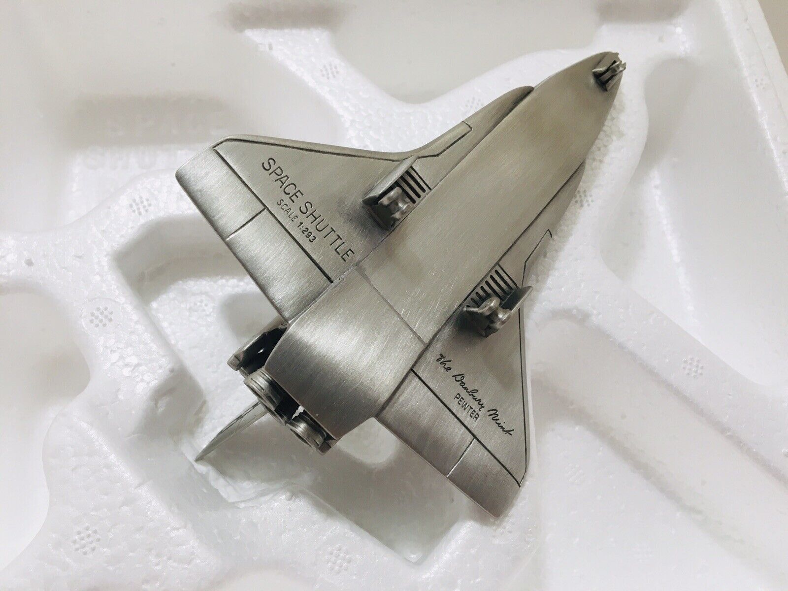 Danbury Mint Space Shuttle Pewter 1:293 New In Box 1980's Rare #6