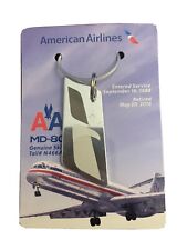 American Airlines MD-80 Genuine Skin Tail N466AA 09/88 - 05/16 Keychain picture
