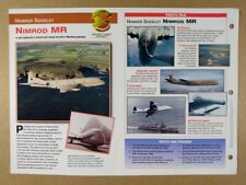 HAWKER SIDDELEY Nimrod MR Aircraft specs photos 1997 info sheet picture