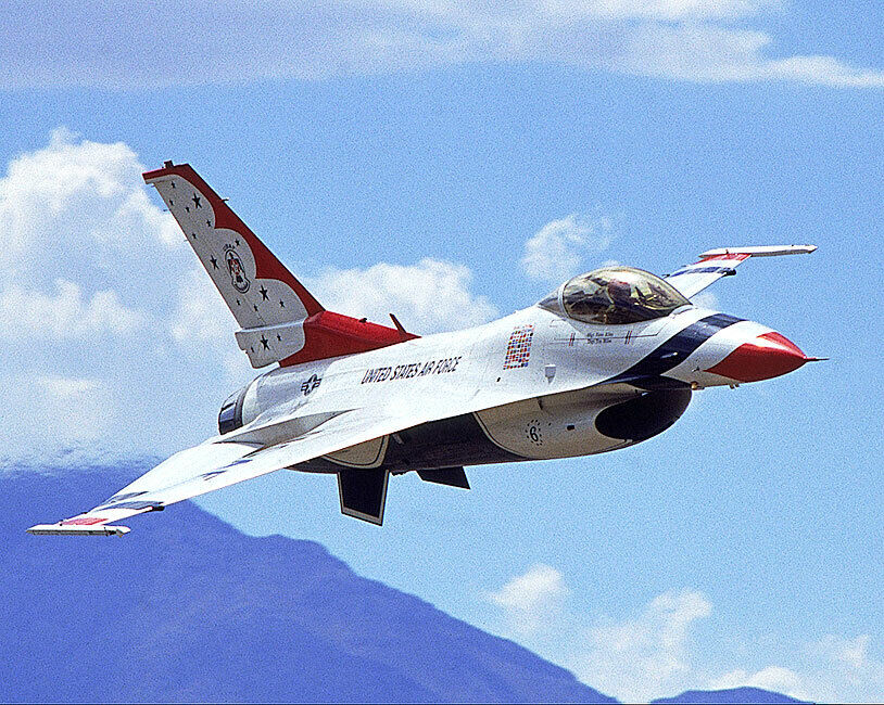AIR FORCE THUNDERBIRDS F-16 FALCON 8x10 GLOSSY PHOTO PRINT