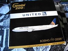 Extremely RARE GEMINI JETS 1/200 Boeing 777-200 ER CONTINENTAL AIRLINES, NIB picture