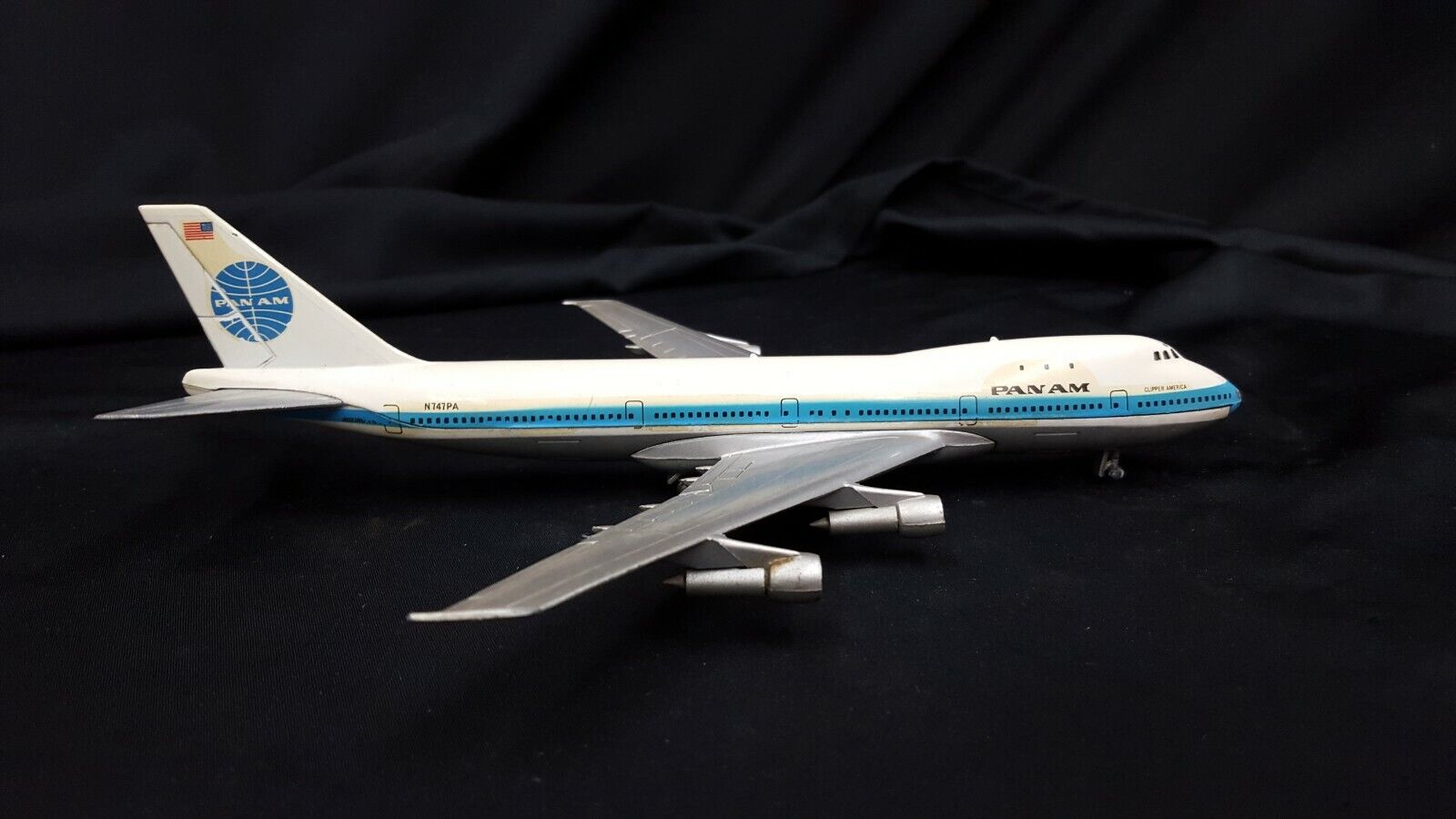 Aero Mini Pan Am Boeing 747 Clipper Diecast Model Plane