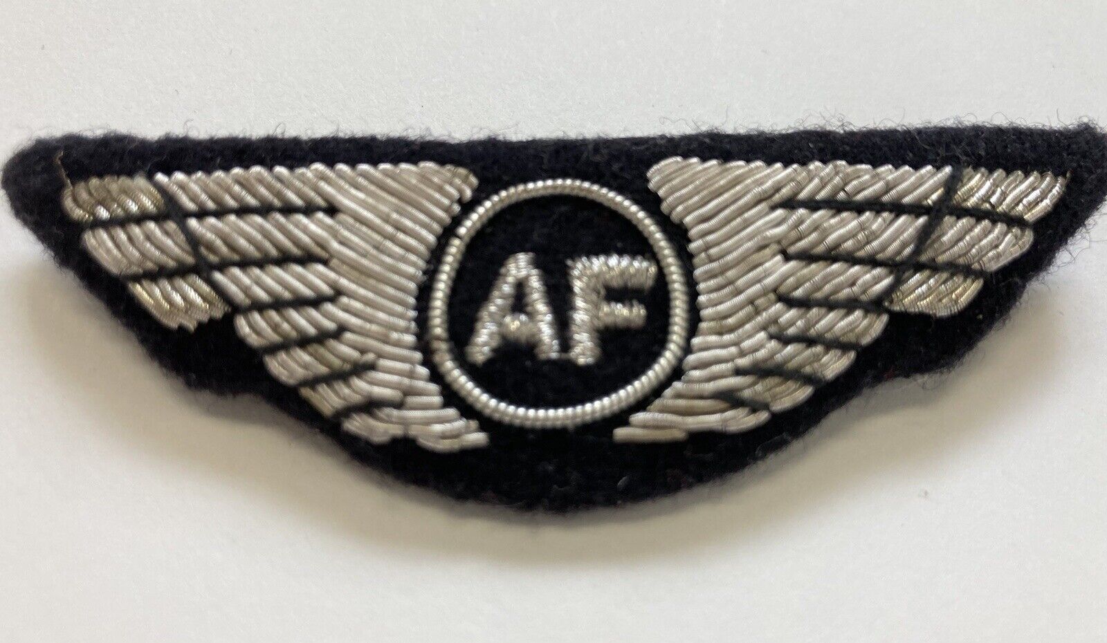 French Air France Flight Attendant Wings Badge. Unusual Design Fabric