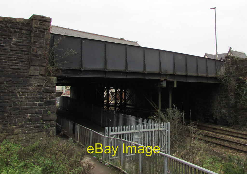 Photo 6x4 West side of Cardiff Road railway bridge, Caerphilly The bridge c2019