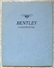 BENTLEY S3 CONTINENTAL Press Media Pack Kit Photos Nov 1962 picture