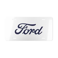 Ford New Logo - Custom Design Vanity Plate - 100% Aluminum Pre-drilled Holes picture