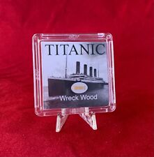 RMS Titanic Wreck Wood Relic w/ COA & stand - White Star Line Shipwreck Artifact picture