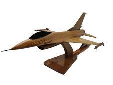 F-16 F-16C USAF Air Force Falcon Fighter Jet Mahogany Wood Wooden Model wth FLAW picture