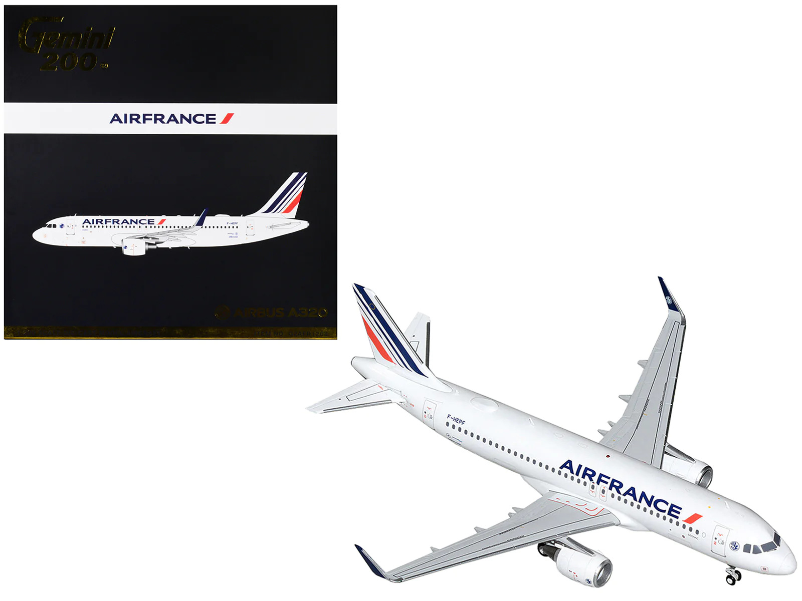 Airbus A320 Commercial France Tail Gemini 200 1/200 Diecast Model Airplane